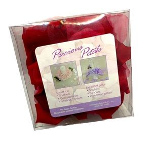 Red Fabric Rose Petals for Sachets, Centerpieces, Confetti or Romantic Evening
